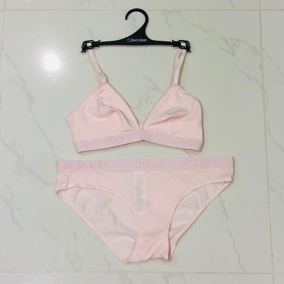 Calvin Klein Other - Calvin Klein Pink Bralette and Bikini Set